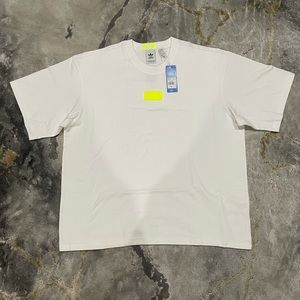 Adidas GN8050 Men's White/solar Yellow Oversized Silicone.